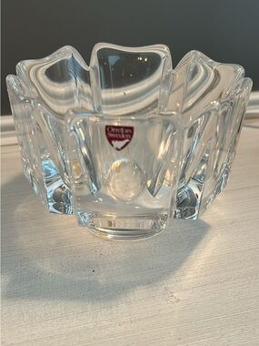 Orrefors Clear Crystal Decorative Bowl